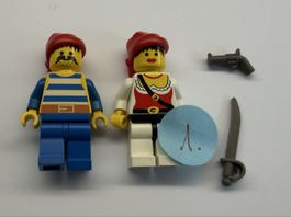 2 Stück LEGO Figuren  Piraten mit Zubehör gebraucht.