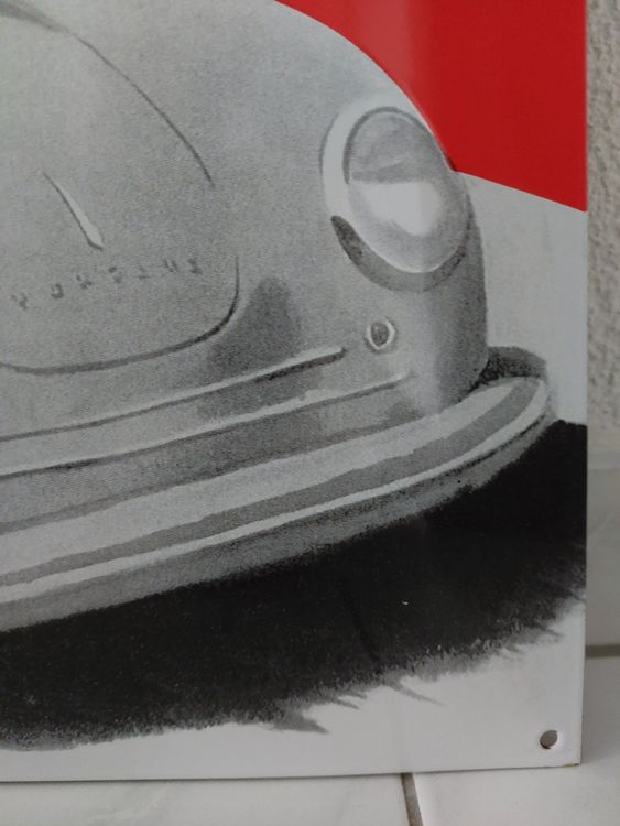 Emailschild Porsche 356 Plaque émaillée 5
