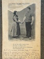 💐 Münster Thal Gruss 1906 Postkarte frankiert; Mülhausen DE