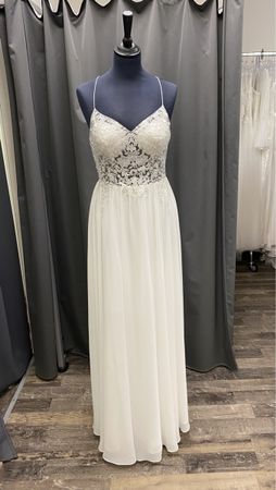 Elegantes Brautkleid Chiffon Gr. 36