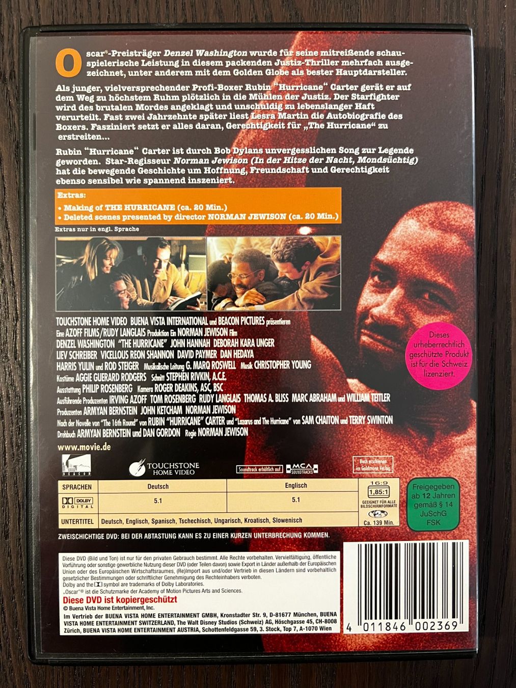 Tutti i DVDs: Hurricane – Usato da Zürich venduto da FilmFreunde 1