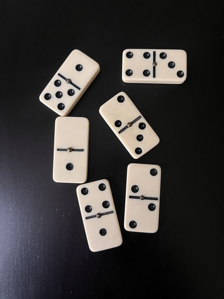 Giochi: Vintage Domino Set in Lederbox – Usato da Zürich venduto da Nowstalgia 3