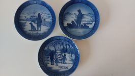 3 Royal Copenhagen Weihnachtsteller 1977-1979