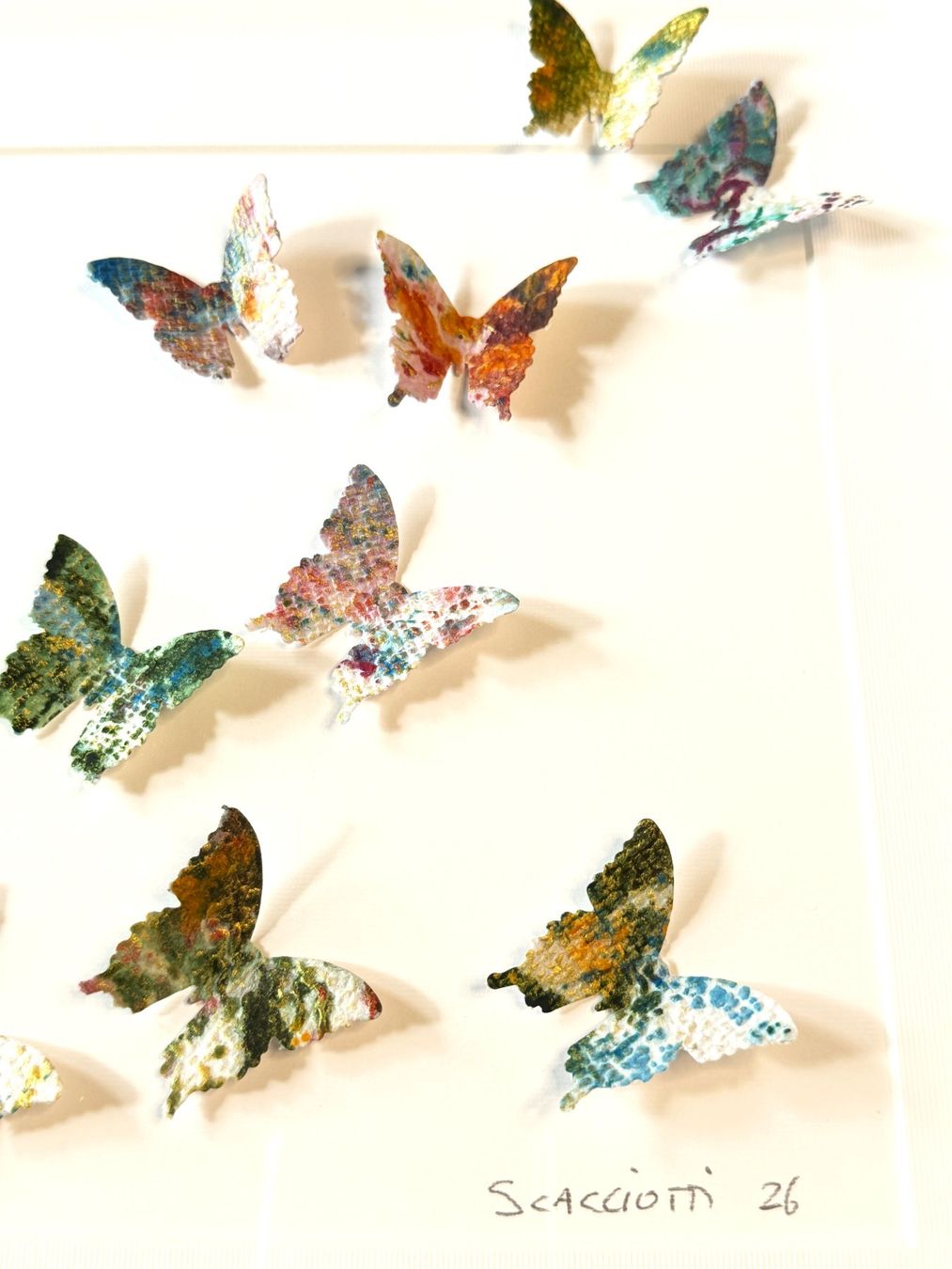 Dipinti: Andrea Scacciotti 3D-Schmetterlings-Wandkunst – Usato da Ponte Tresa venduto da 11GalleriaAlterEgo11 1