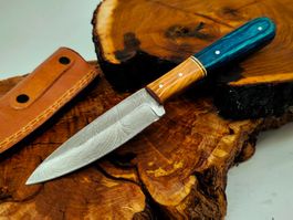 Top 1A Damast Messer Knife echter Faltenstahl Handgemacht