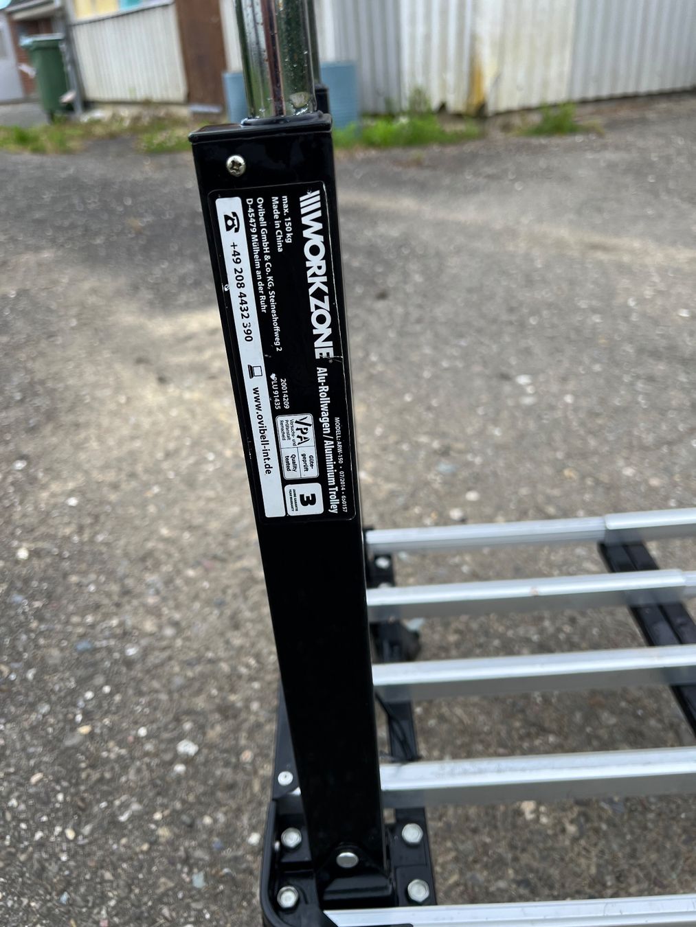 Carriole: Transportwagen Workzone Aluminium 150 kg – Usato da Altikon venduto da Linus62 1