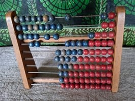Sehr alter,Vintage Rechenrahmen-Abakus aus Holz, top Zustand