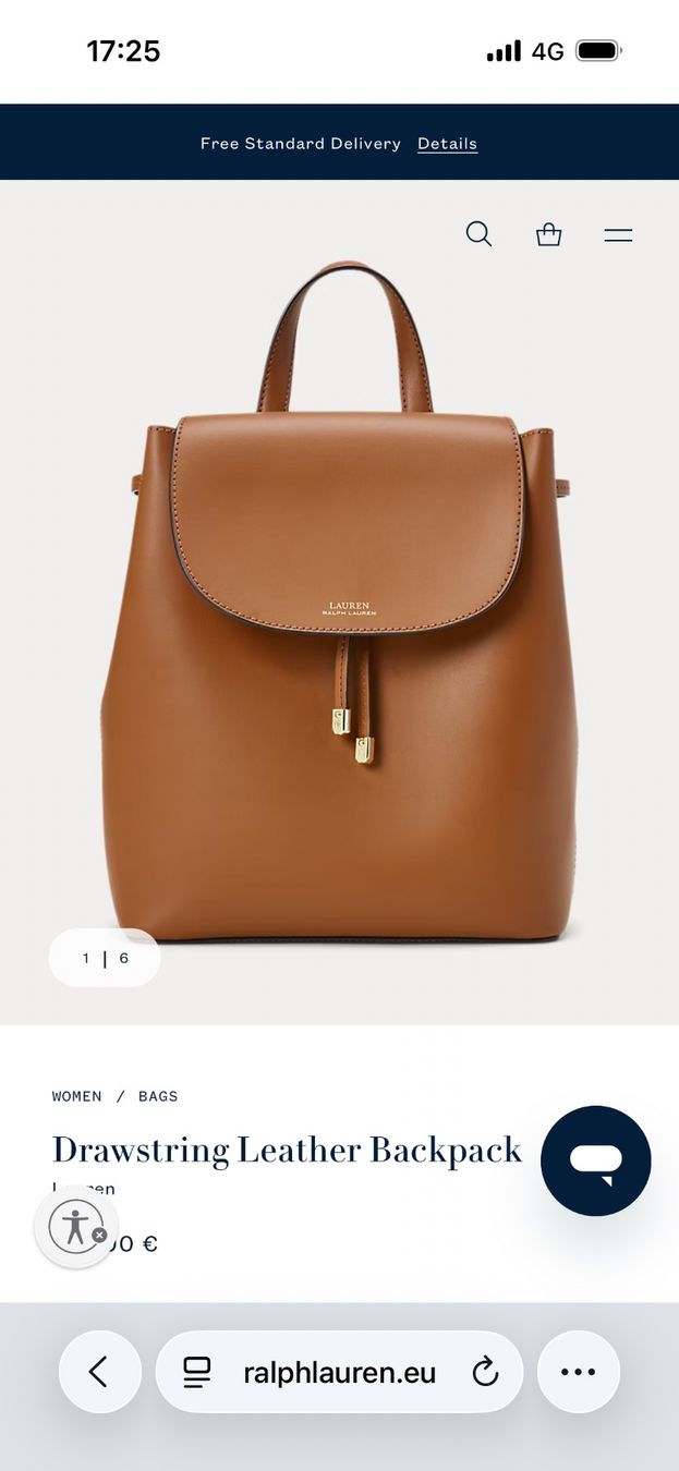 Ralph Lauren Zaini: Ralph Lauren Drawstring Leather Backpack – Usato da Winznau venduto da Lauralavera1 2
