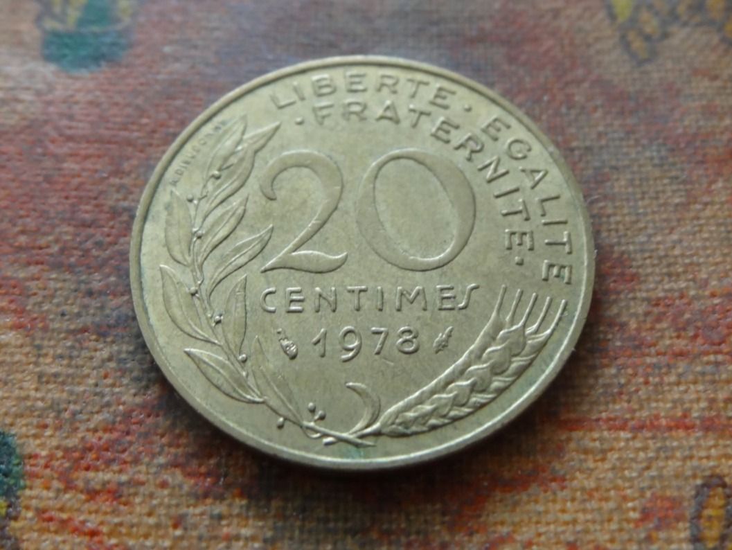 Tutti le monete: FRANCE  20 Centimes  1978 – Usato da Romanel-sur-Lausanne venduto da Swift13