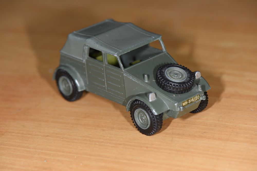 Caja Militar Dinky Para Kubelwagen + Cañón Pak 44 - Artículo De Coleccionista