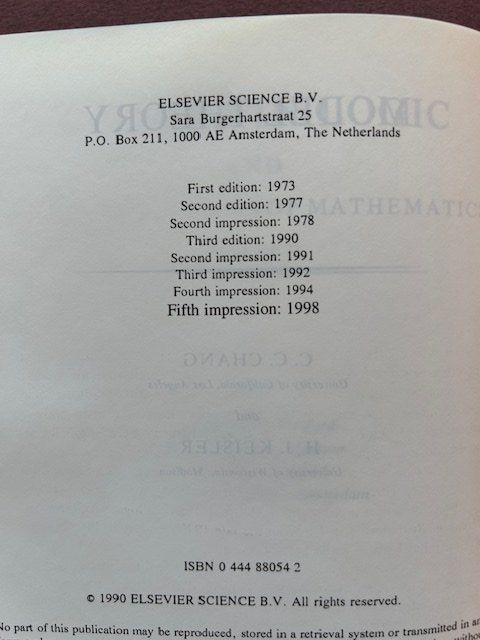 Libri: Chang / Keisler, Model Theory, Volume 73, Studies in Logic – Usato da Bern venduto da oregonzwei 2