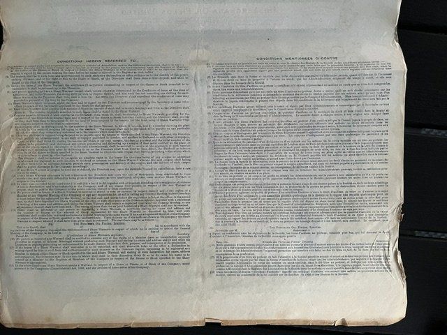 Documenti: historisches Aktienzertifikat einer Ölgesellschaft – Usato da Niederwil AG venduto da dahu75 4