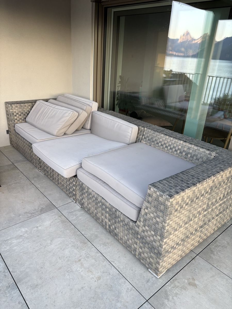 Sedie a sdraio: Gartenlounge, Ratta Outdoor Sofa Set - – Usato da Beckenried venduto da barbuska 5