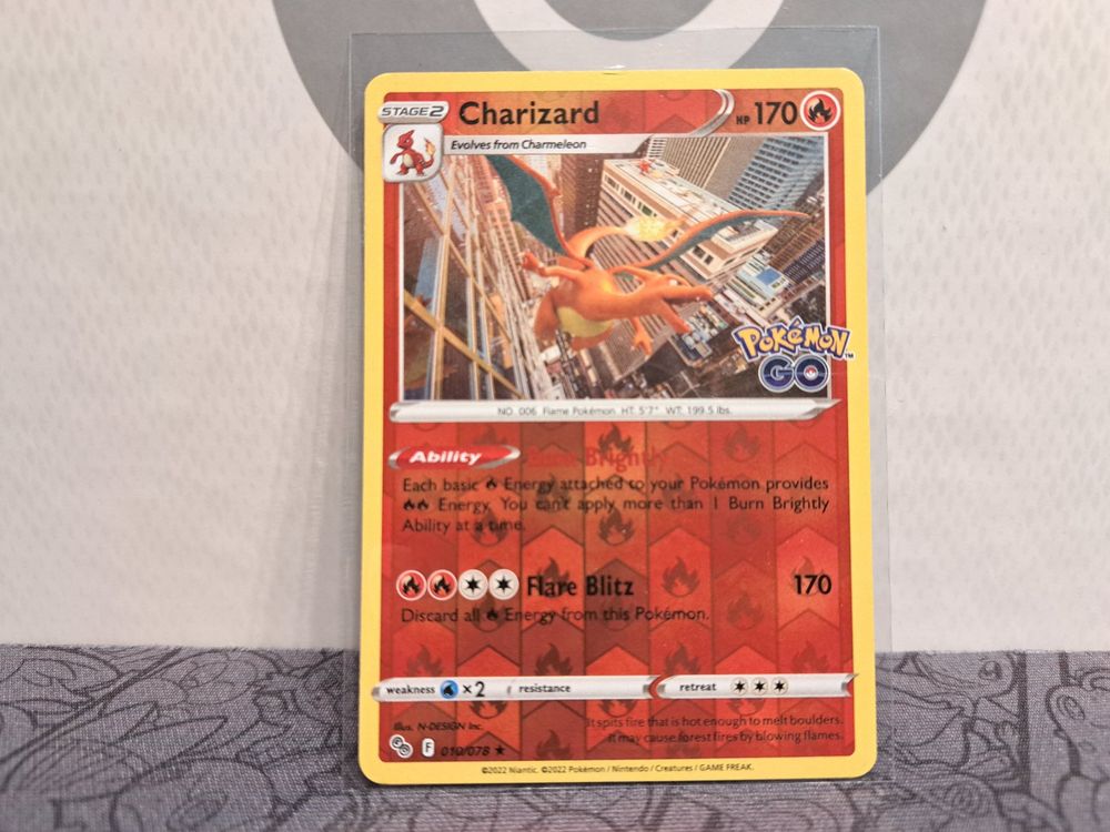 CHARIZARD REVERSE HOLO RARE POKEMON GO 010/078 | Kaufen auf Ricardo