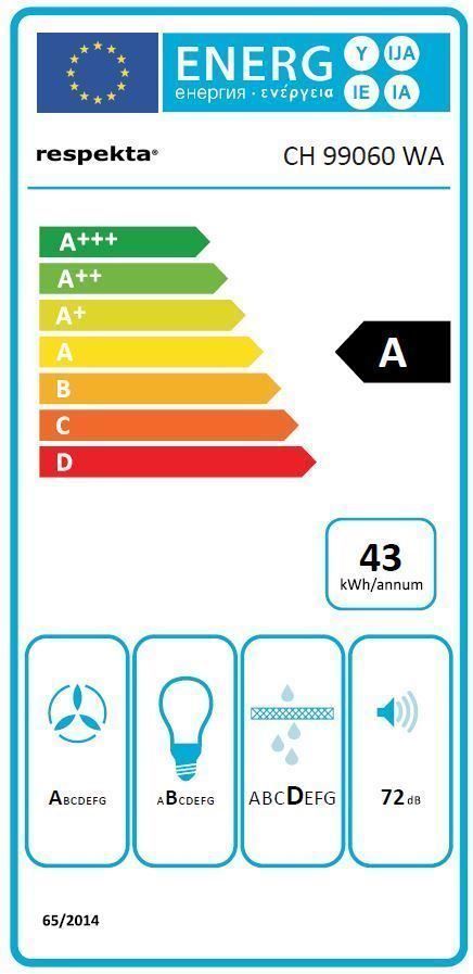 Cappe di aspirazione: 897 Dunstabzugshaube 60cm weiss LED – Nuovo e nell'imballaggio originale da Wallenwil venduto da toesstalvertrieb 9