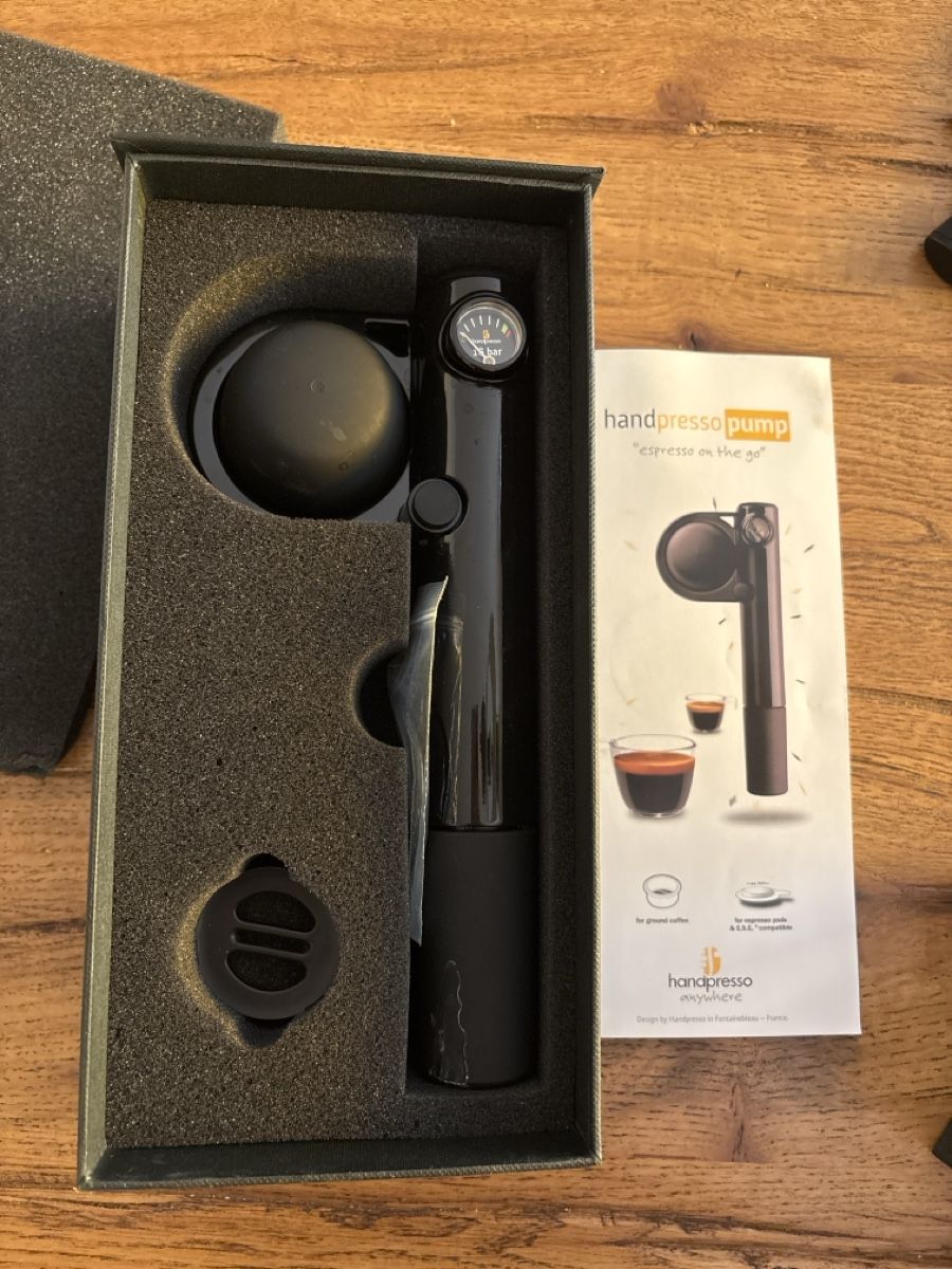 Handpresso Kaffeemaschinen & Espressomaschinen: Handpresso Pump schwarz neuwertig originalverpackt – Neu (gemäss Beschreibung) aus Boll von Chnopf07 2