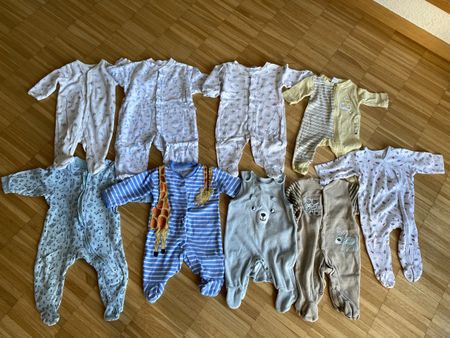 Baby Boy Onesie Set 10 Pieces Size 56-62