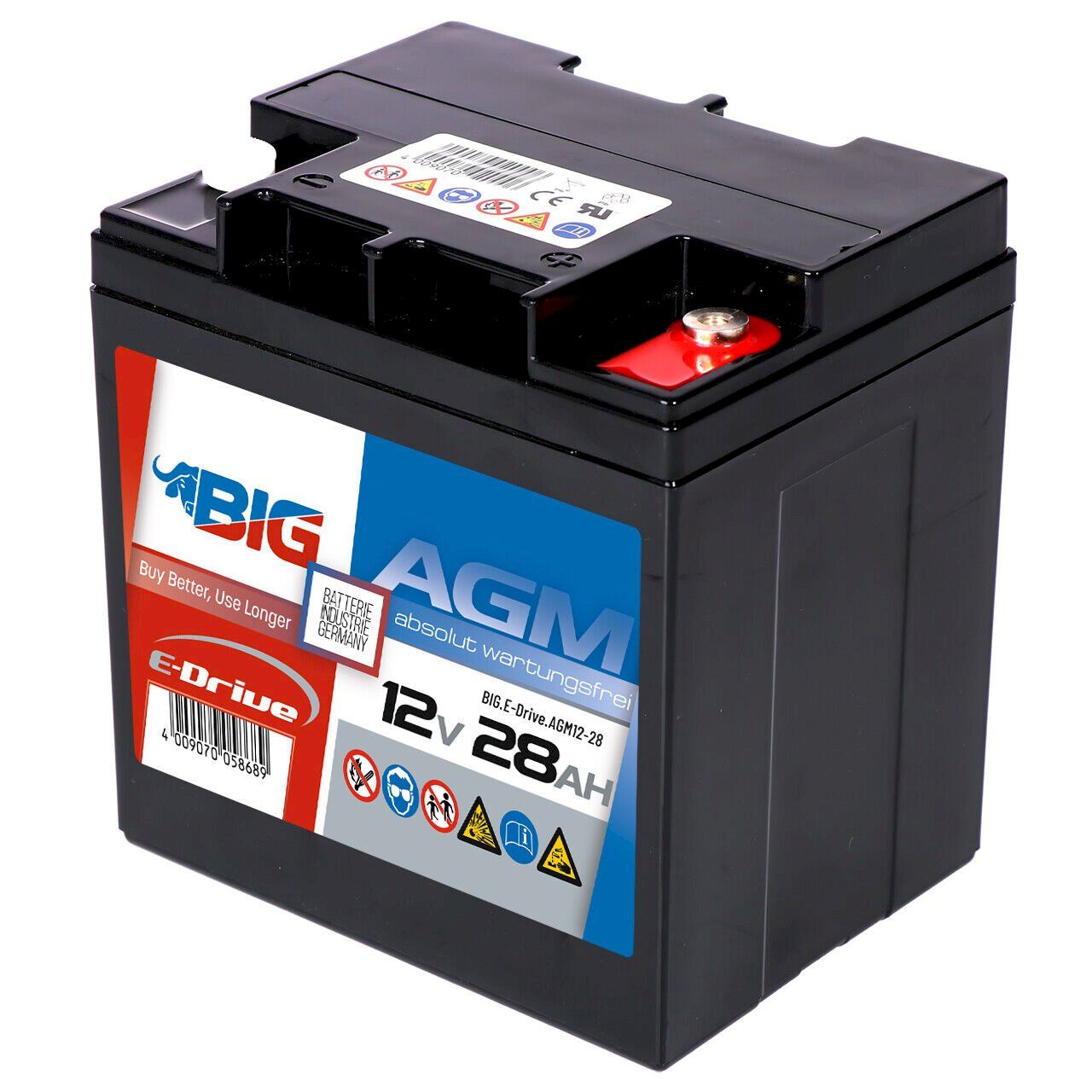 Batteries: BIG E-Drive AGM 12V 28Ah – Neuf avec emballage d'origine à Bottighofen par zaap 1