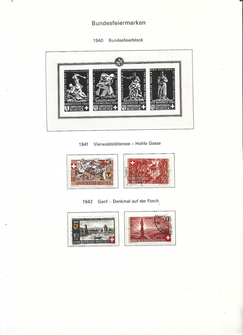Tutti i francobolli: fêtes national – Usato da Delemont venduto da toutdubon11 1