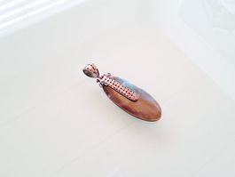 Pendentif vintage en argent 925 avec pierre 