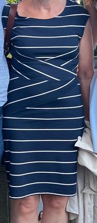 Sommerkleid blau-weiss gestreift Grösse 38