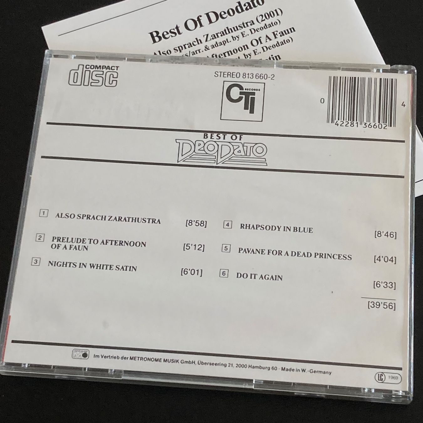 CD: Deodato - Best Of Deodato – Usato da Bern venduto da Ntsamina 1