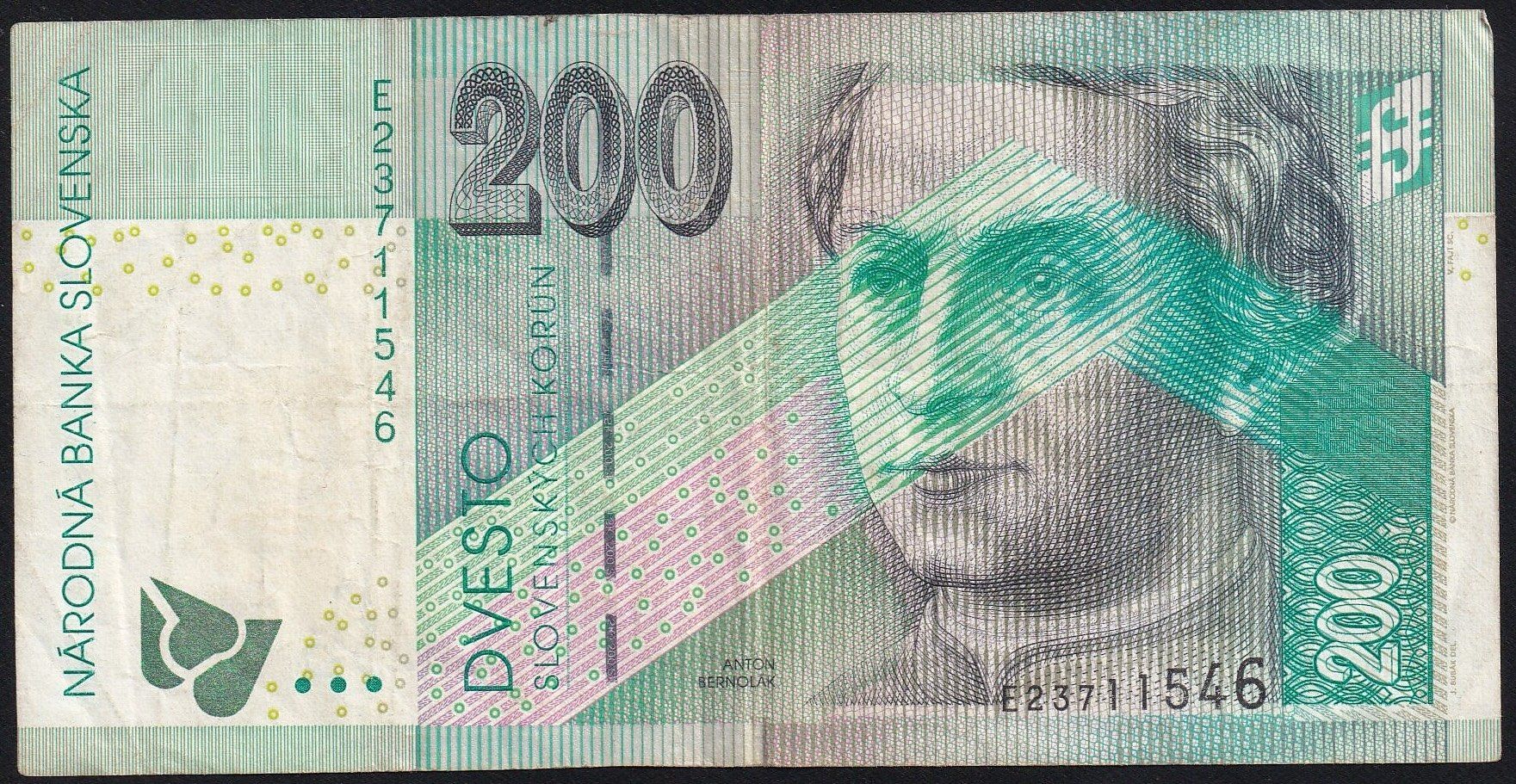 Billets de banque: Slowakei 200 Korun 1999 – D'occasion à Brugg AG par banknoten_muesli