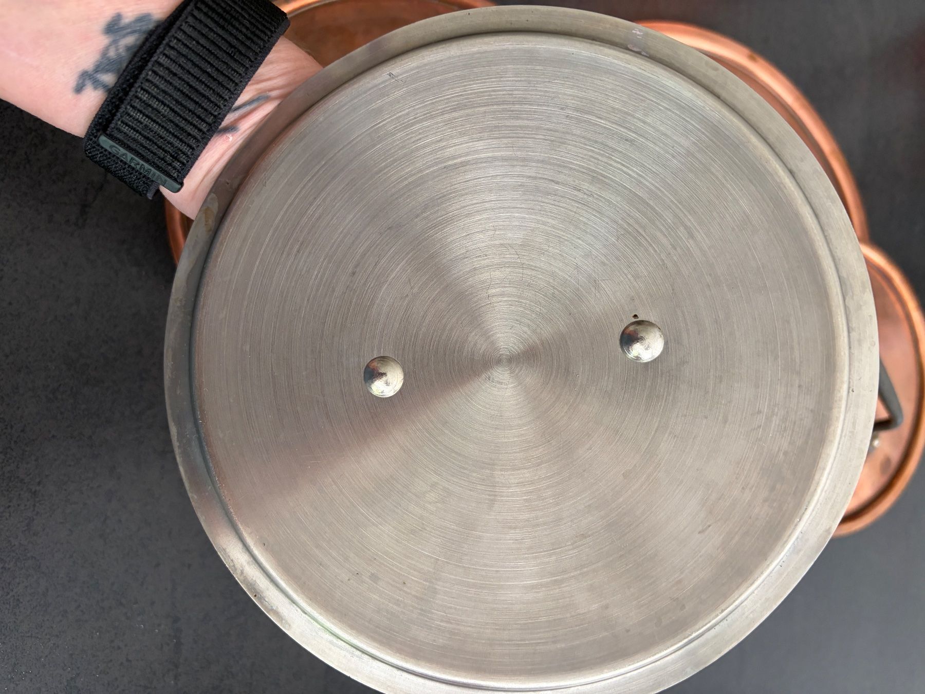 Casseroles: Ensemble de 4 casseroles en cuivre – D'occasion à Mézières VD par kha_85m2 3