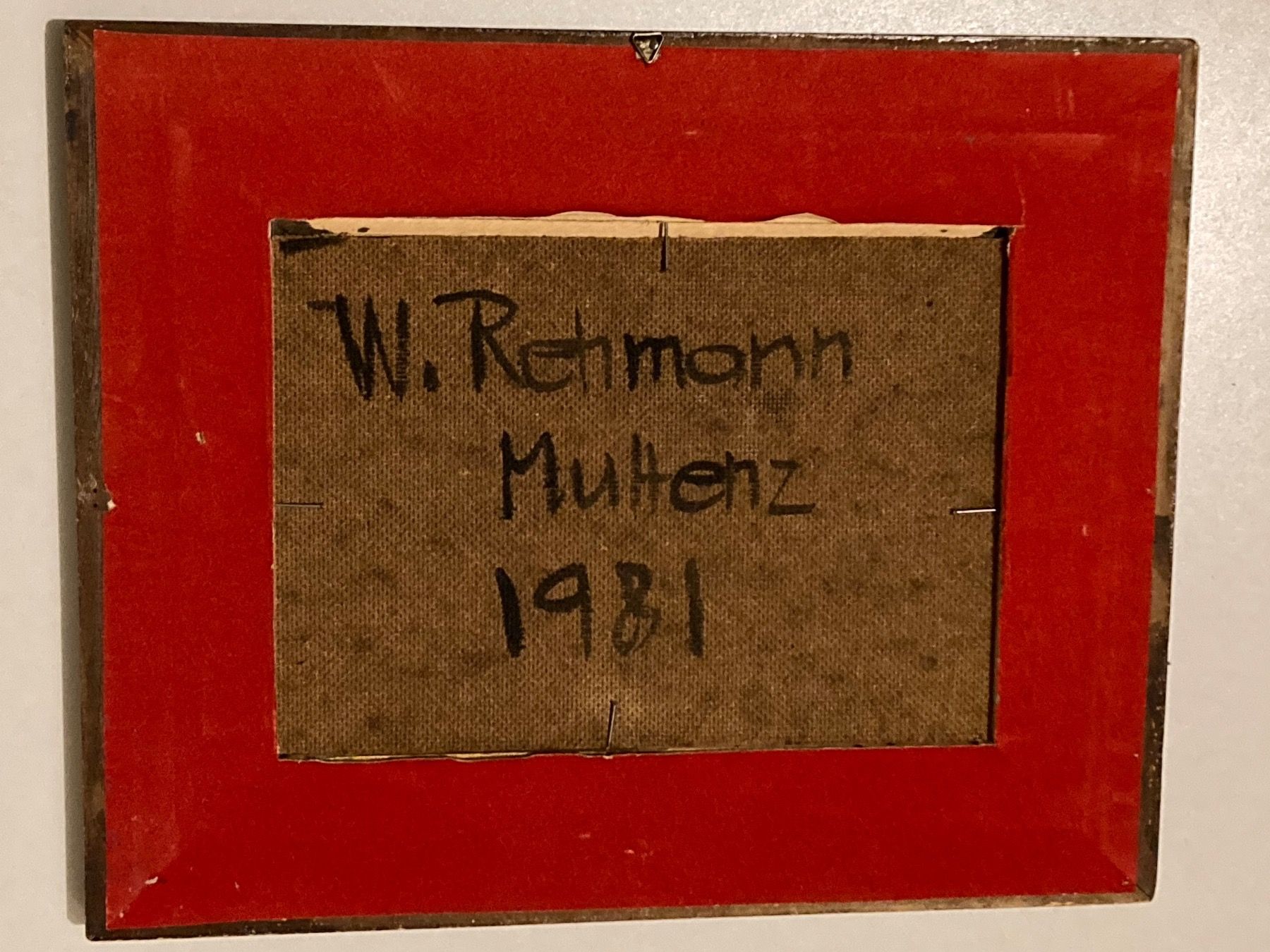 Dipinti: W. Rehmann 1981 Landschaftsgemälde monogrammiert mit Schloss – Usato da Hirzel venduto da pjn_d7xp 8