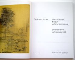 RAR Ferdinand  Hodler Frühwerk Zeichnungen Kunsthaus Zürich