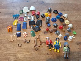 Playmobil Zubehör: Helme, Hüte, 3 Figuren usw.