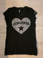 Converse T-Shirt Schwarz Herz Gr 128- 140