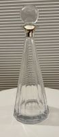 Glas Karaffe mit Silberaufsatz, zeitlos schönes Design