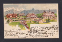 GURTEN bei Bern, Gurtenbahn, Litho 1901