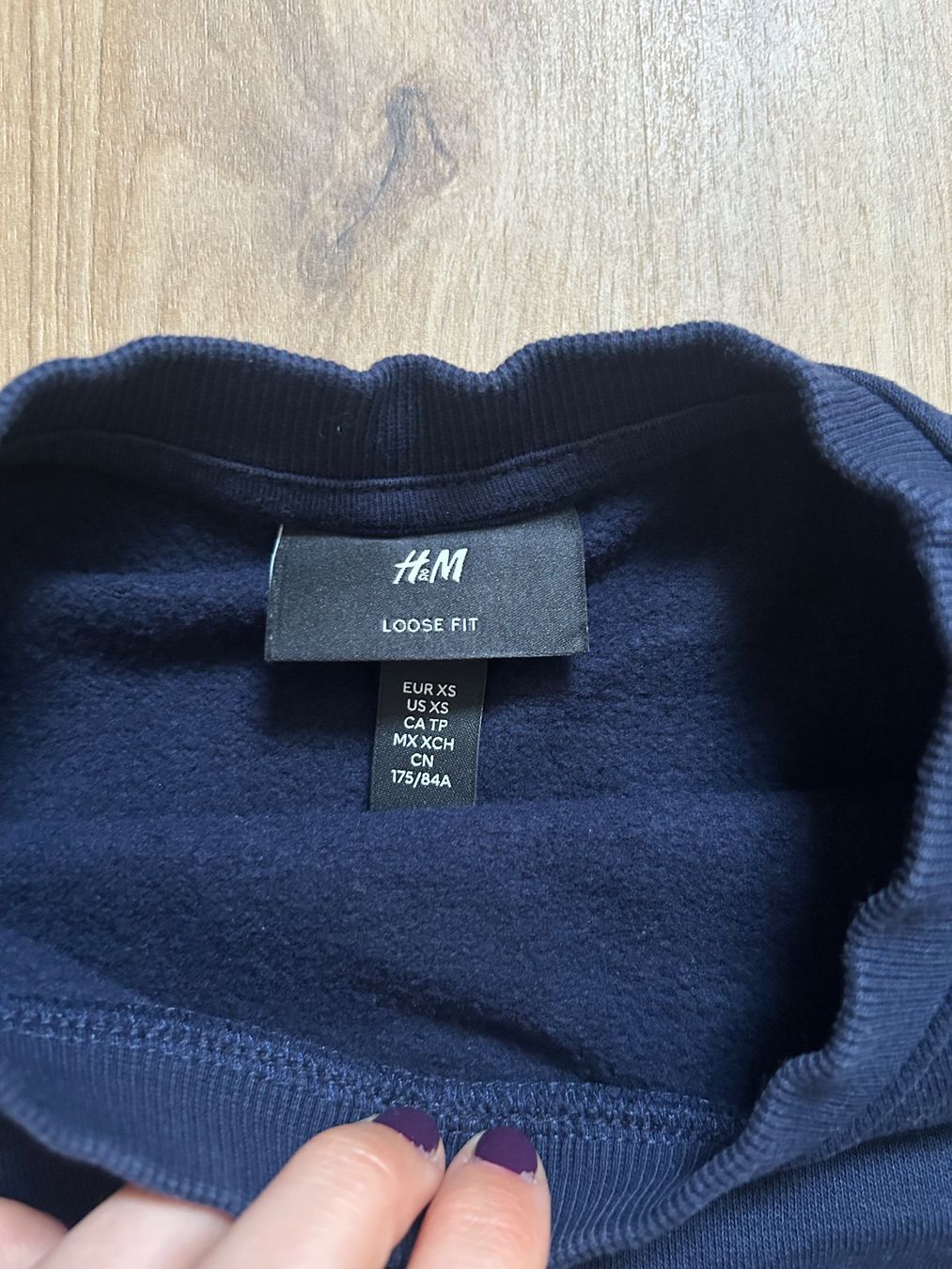 H&M Maglioni & Felpe: Pull hoodie doux bleu foncé taille S – Usato da Chevenez venduto da lou_79mn 1
