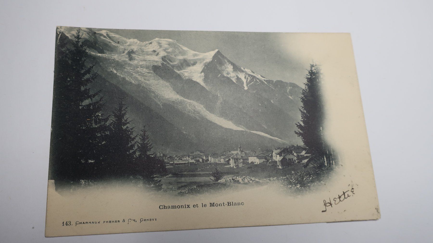 Cartoline postali: Chamonix et le Mont Blanc  1901 – Usato da Cormoret venduto da Pascalll2001 1