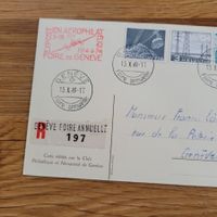 Luftpost 1949 Genève Foire Annuelle