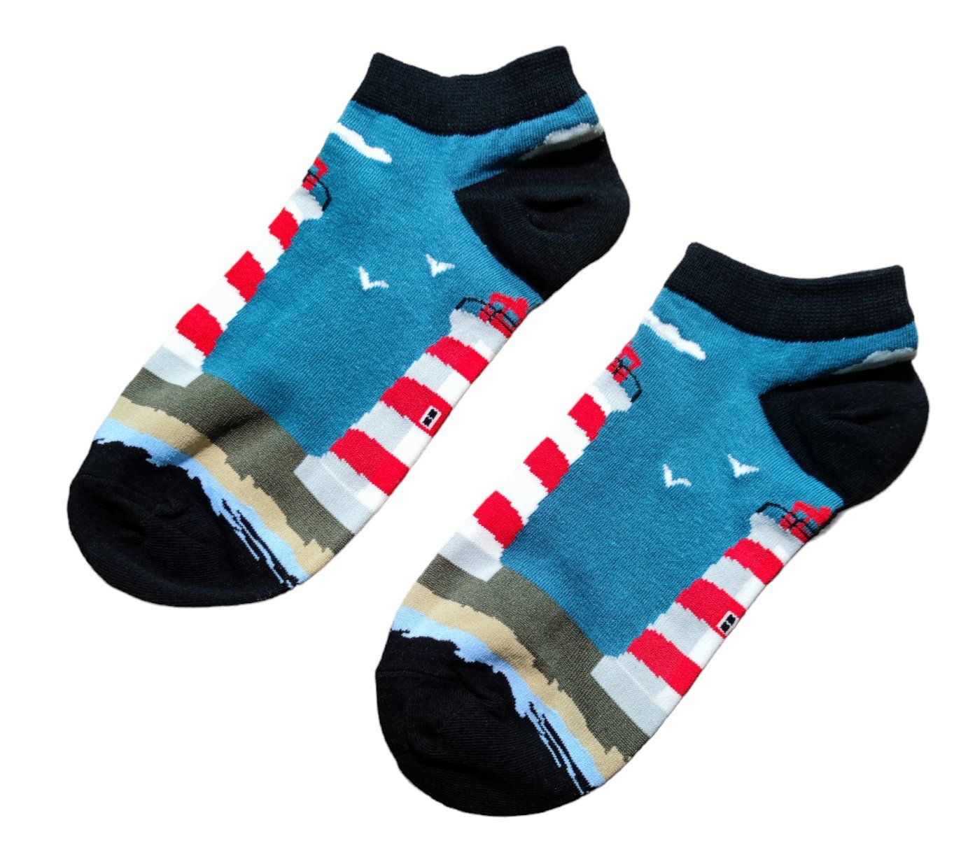 Calze: Sneaker-Socken Leuchtturm / Lighthouse – Nuovo e nell'imballaggio originale da Zürich venduto da amysmith 1