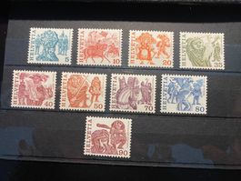 Schweiz 1977 / Znr: 594 - 602 / Postfrisch ** ohne Falz