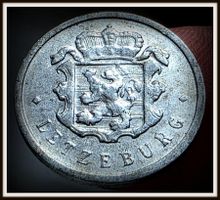LUXEMBURG 25 CENTIMES 1954