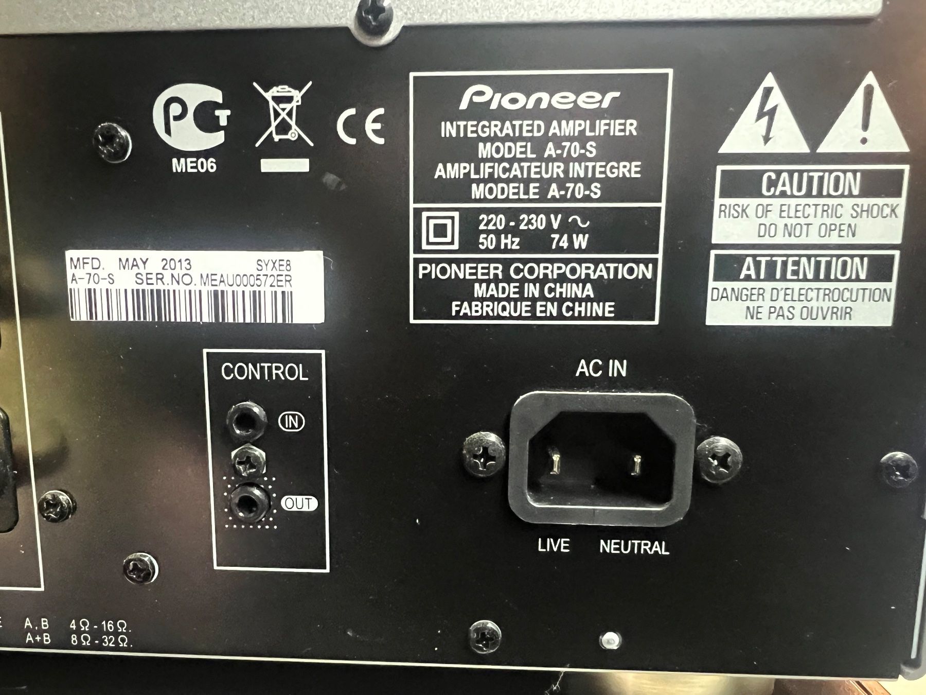 Pioneer Amplificateurs: Pioneer Integrated Amplifier A 70 – D'occasion à Lenk im Simmental par aviola 5