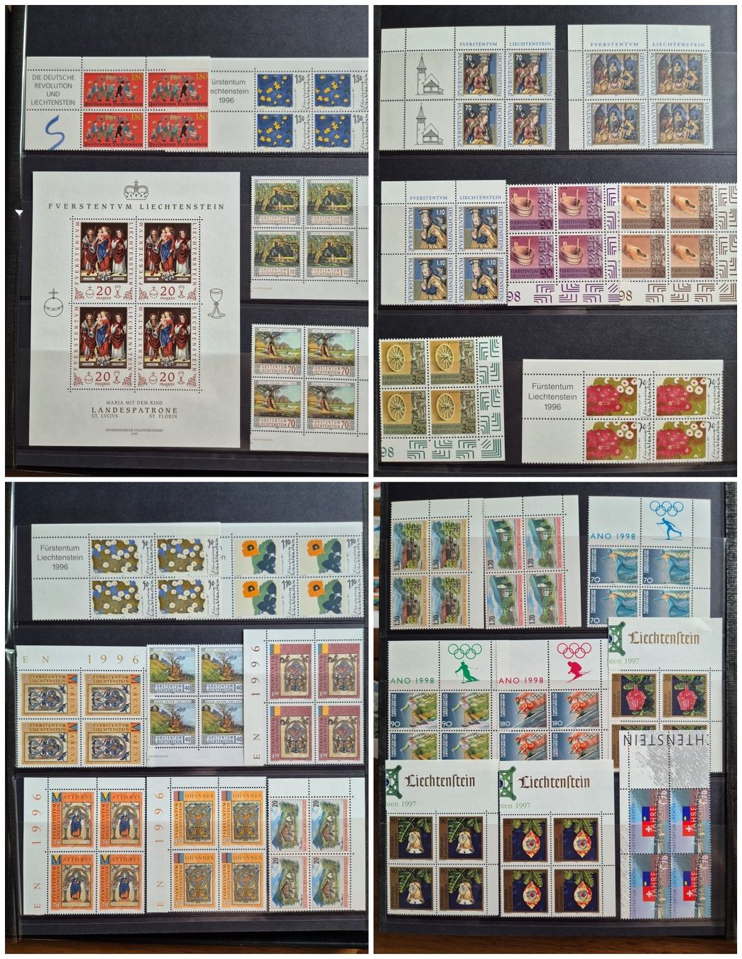 Tutti i francobolli: LIECHTENSTEIN Frankaturware ca. 1100 CHF, incl.Vierer&Bogen – Nuovo (secondo la descrizione) da Horgen venduto da frankatur 2