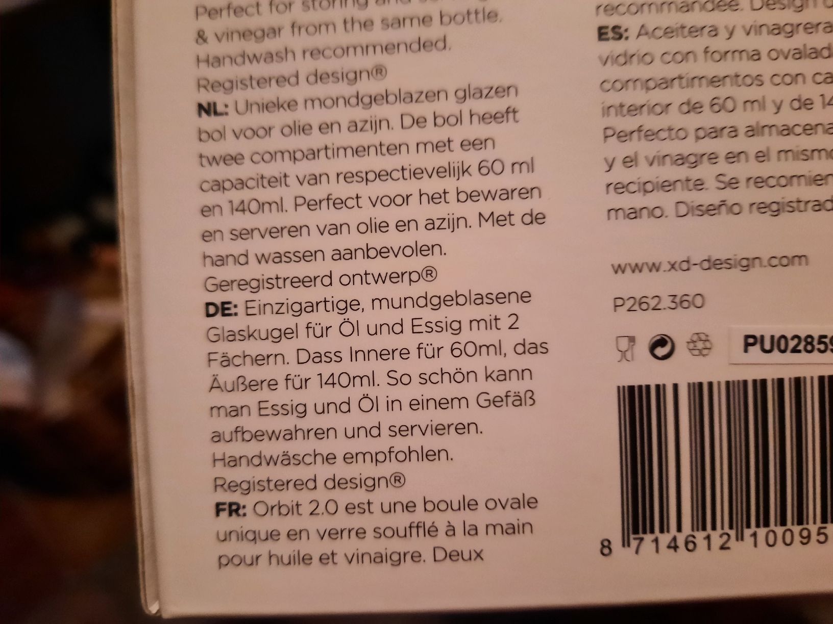 Recipients et similaires: Öl und Essigbehälter – Neuf avec emballage d'origine à Neuenkirch par Reisecaravan 1