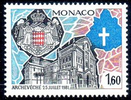 ** POSTFRISCH ** MONACO KATHEDRALE VON MONACO - MO45