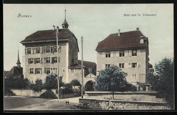 Cartoline postali: Sursee, Muri und St. Urbanshof, Panorama – Usato da Berlin venduto da bartko-reher