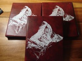 3 leere Alben für FDC, je 30 Philswissblätter, "Matterhorn"