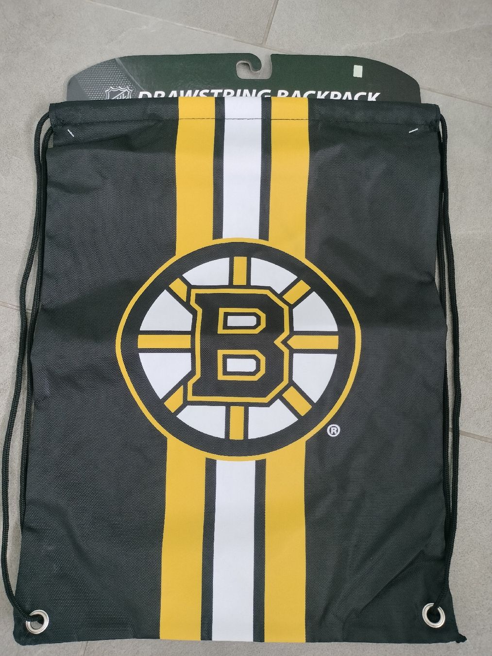 Rucksäcke: NHL Boston Bruins Drawstring Bagpack / Turnbeutel – Neu und originalverpackt aus Neftenbach von TheKringel