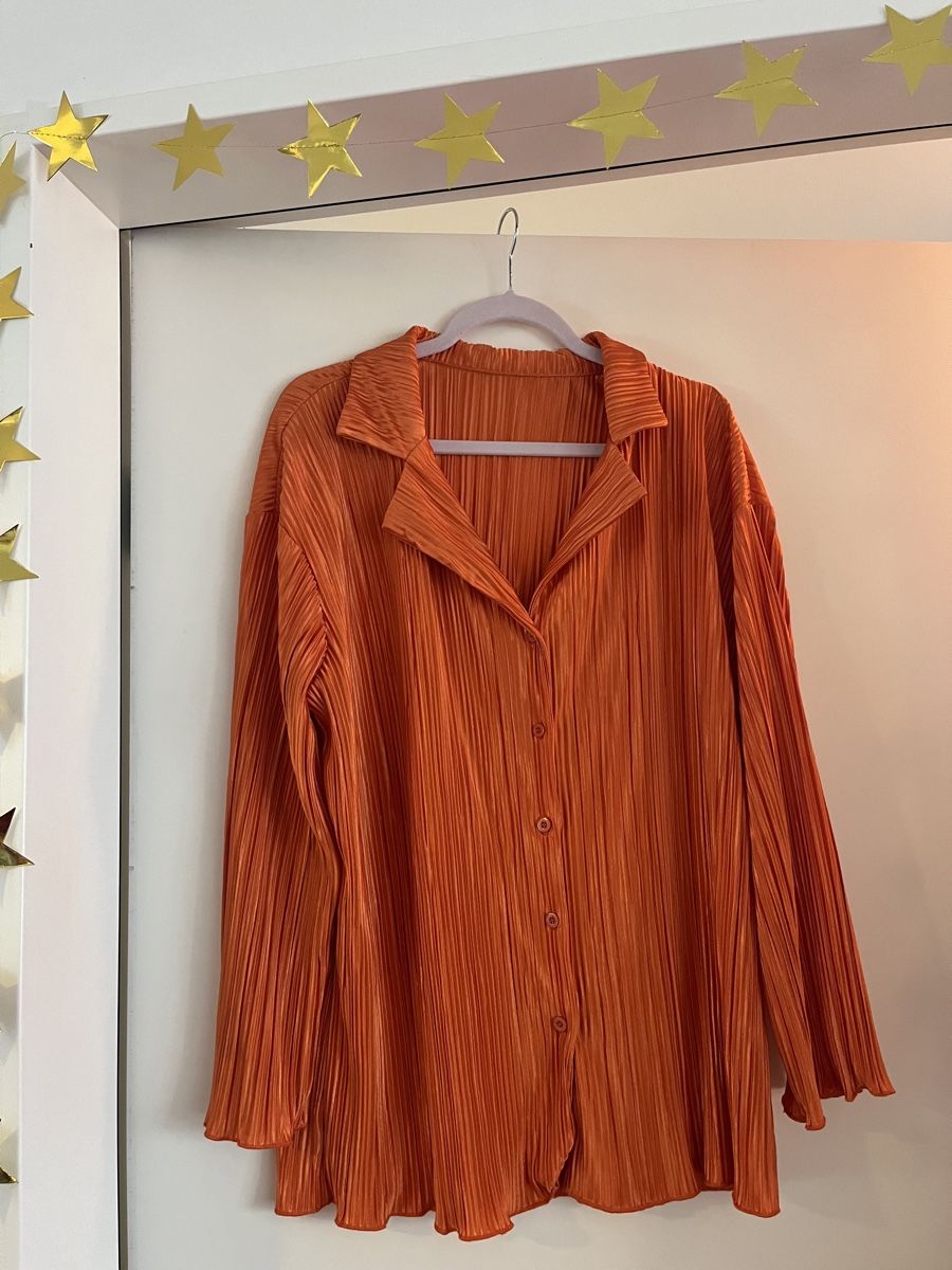 Camicette: Elegante Plissee Bluse, Grösse L – Usato da Zürich venduto da Closetbesties