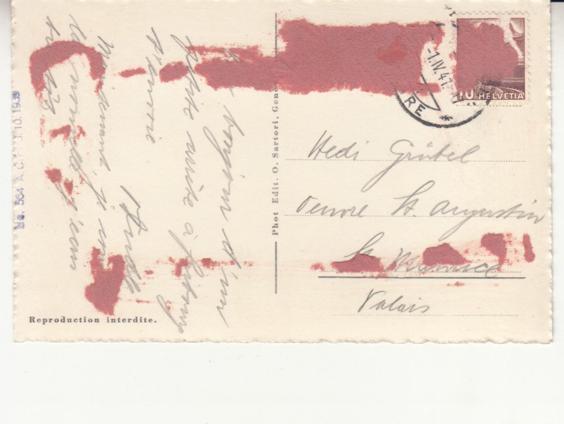 Ansichtskarten: Fribourg 1941 – Gebraucht aus Bürglen TG von StampGraf 1