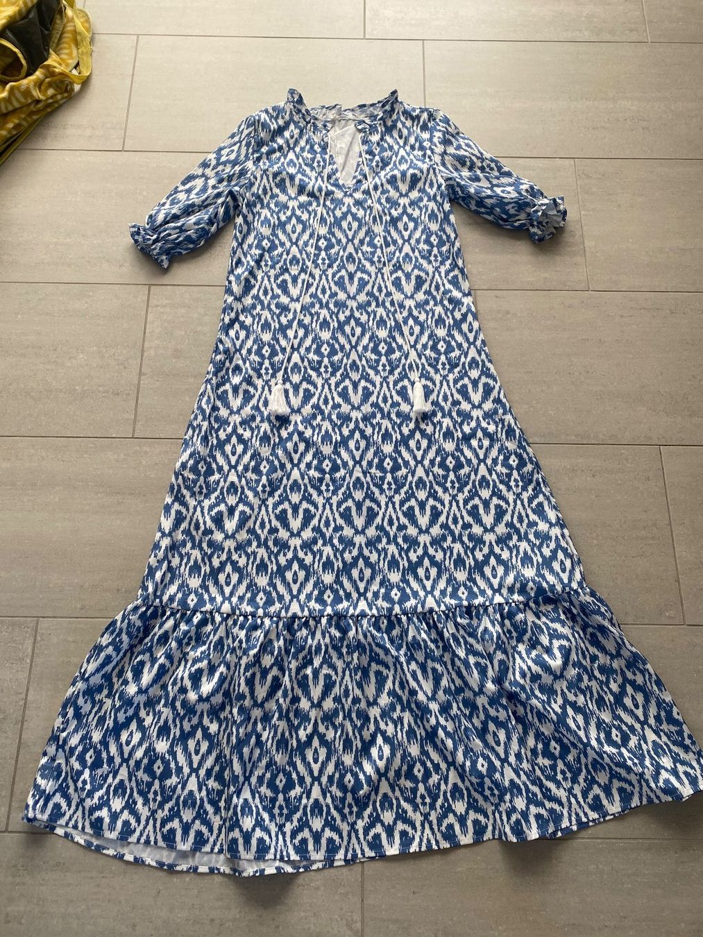 Vestiti: Sommer Maxi-Dress hellblau weiss - Grösse S – Usato da Uetikon am See venduto da cristalllina